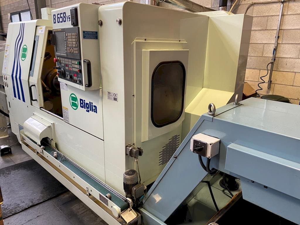 Vista lateral der Biglia B658 YS  Maschine