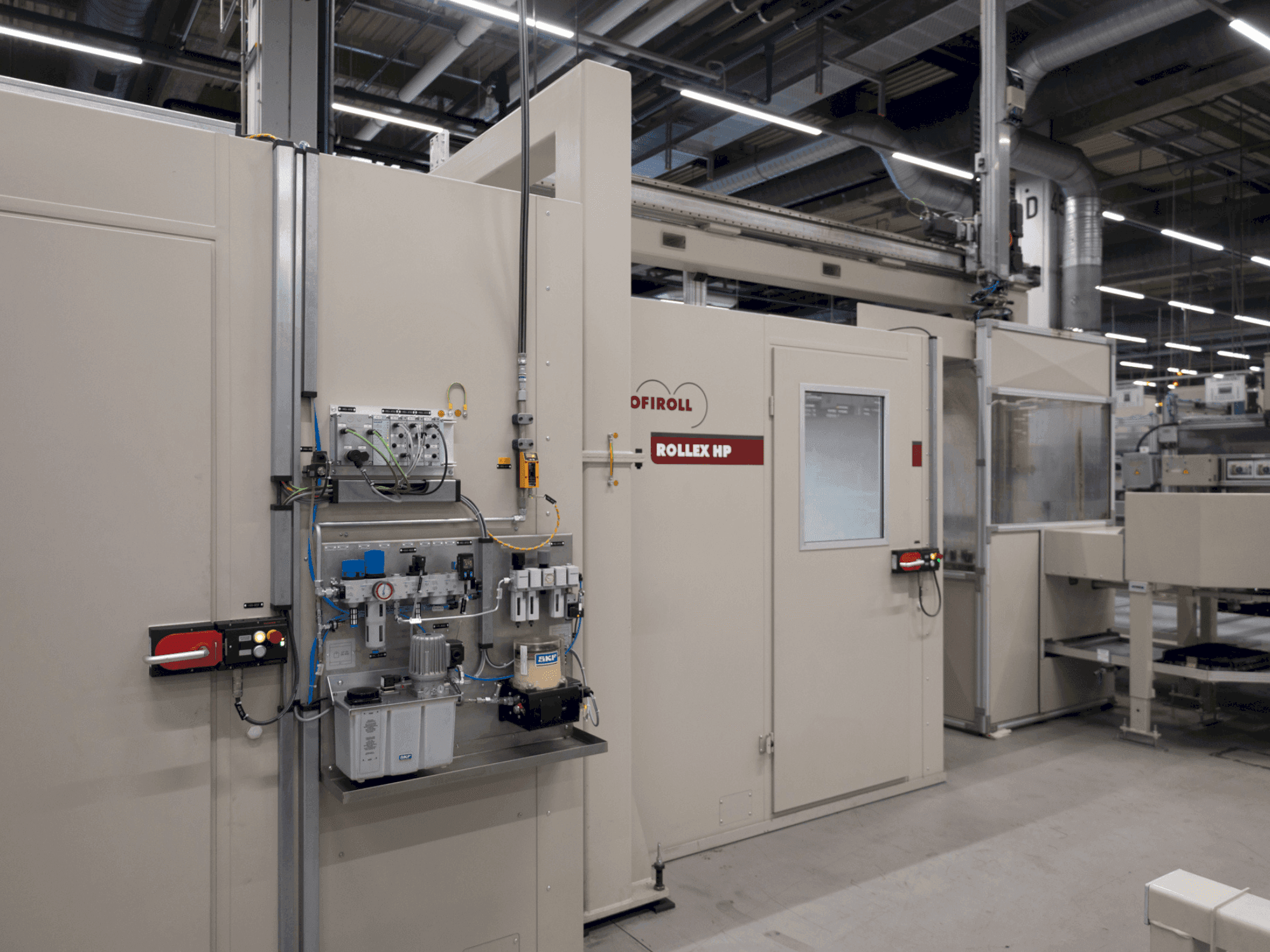 Vista frontal de la máquina PROFIROLL ROLLEX HP