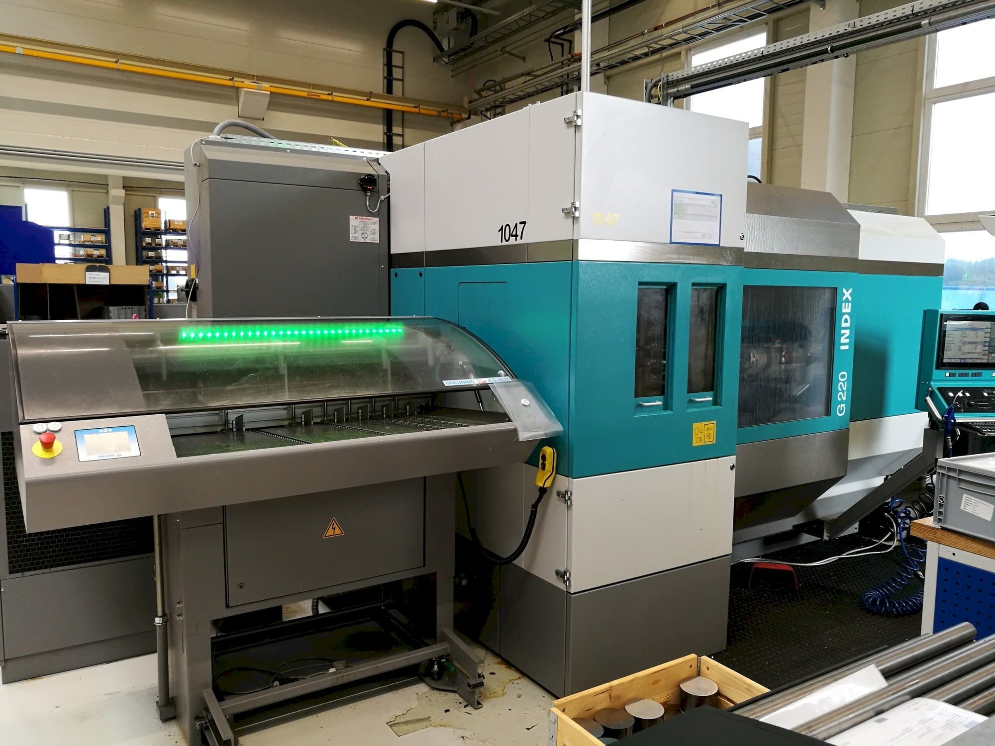 Vista frontal de la máquina Index G220