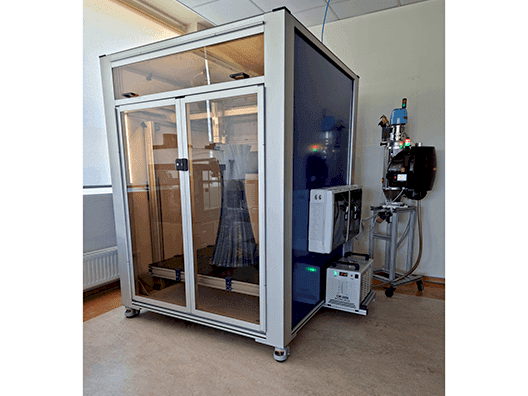 Vista frontal de la máquina Terracubed T1000