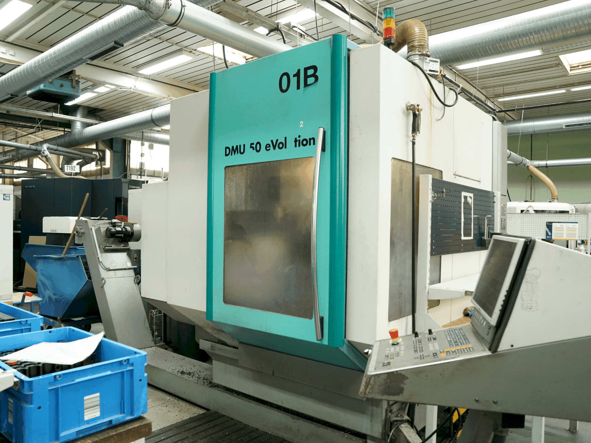 Front view of DECKEL MAHO DMU 50 Evolution (2000) machine