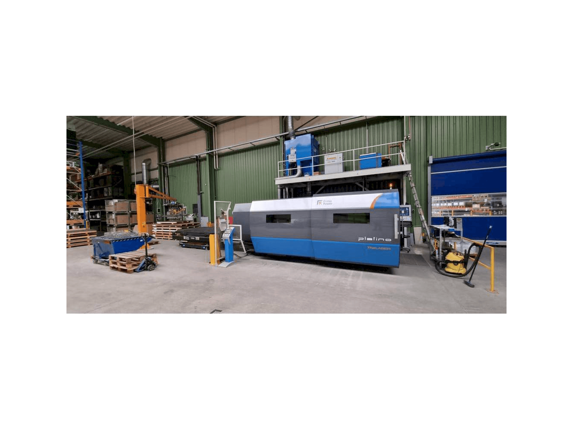 Front view of Prima Power Platino Fiber machine