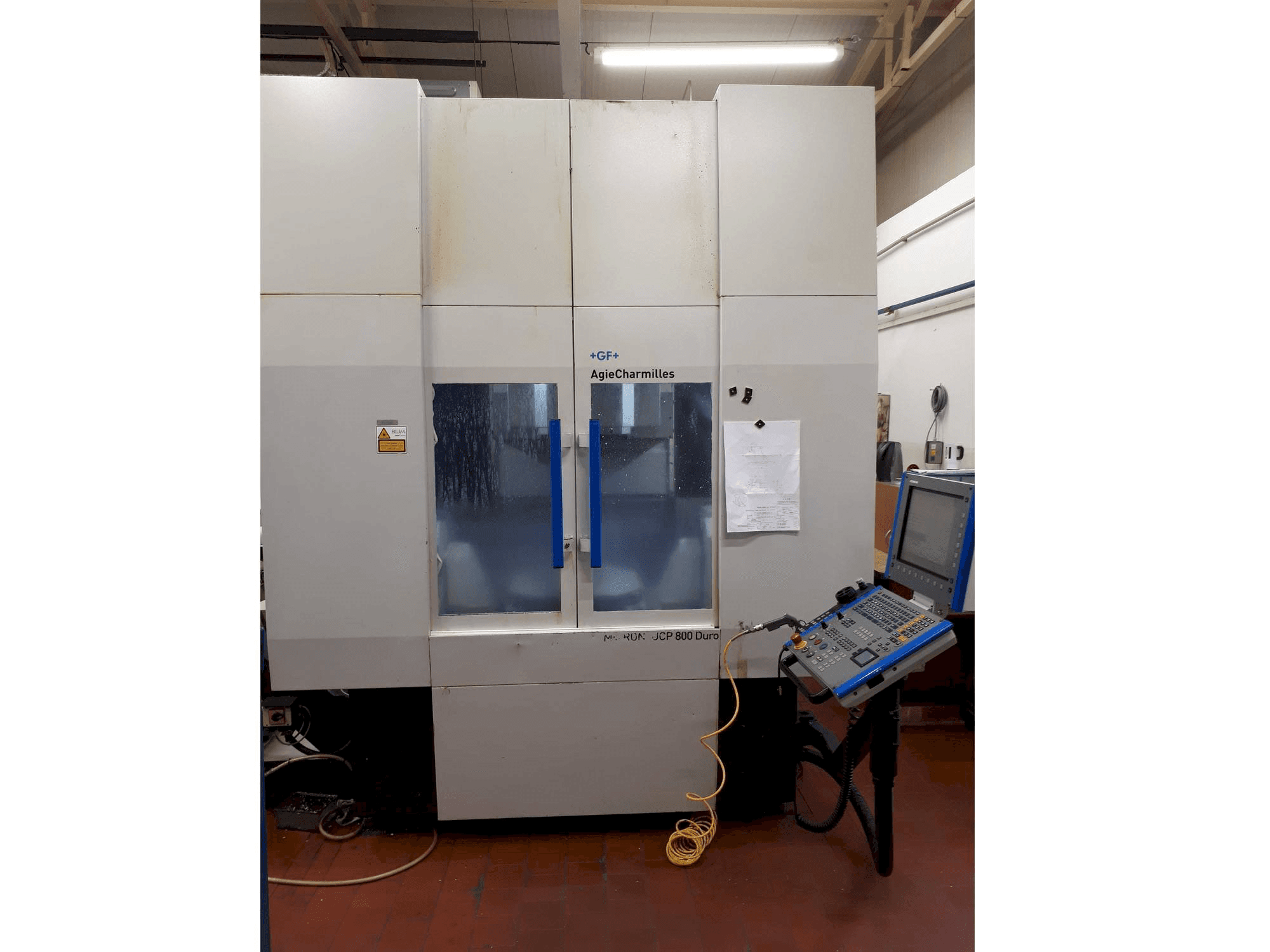 Front view of GF Mikron UCP 800 Duro machine