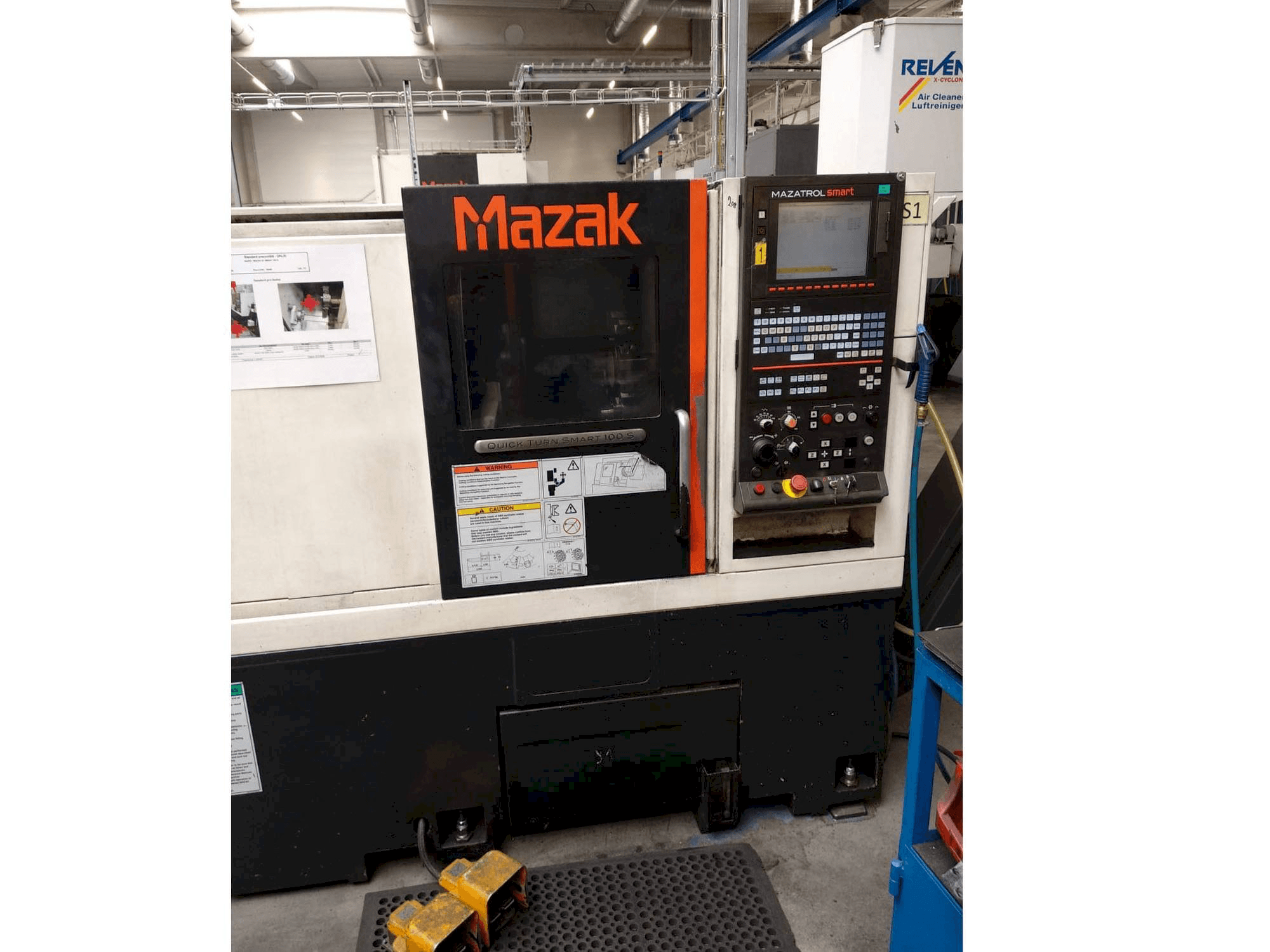 Front view of Mazak Quick Turn Smart 100 S machine