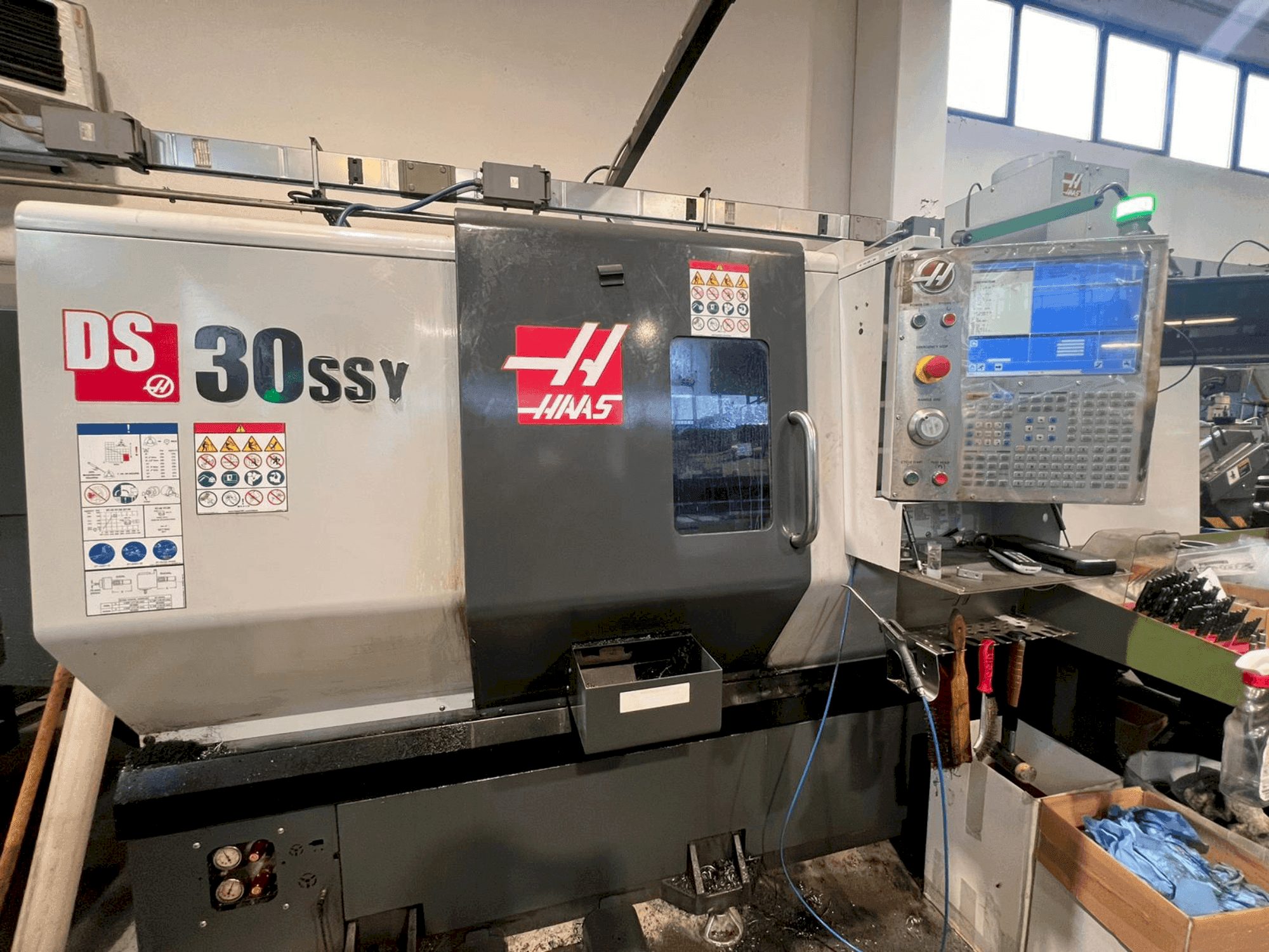 Front view of HAAS DS-30SSY machine