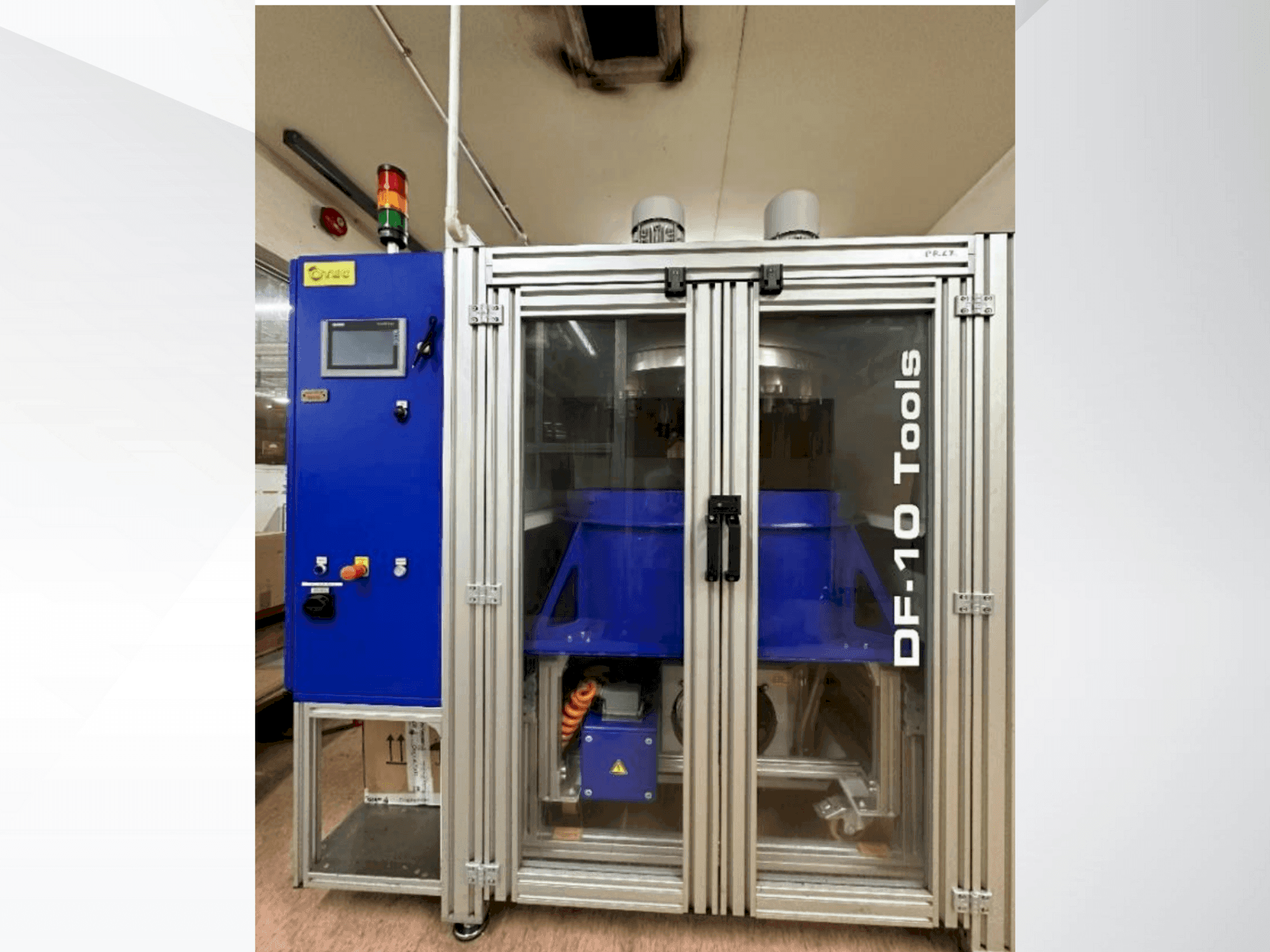 Front view of OTEC DF10 machine