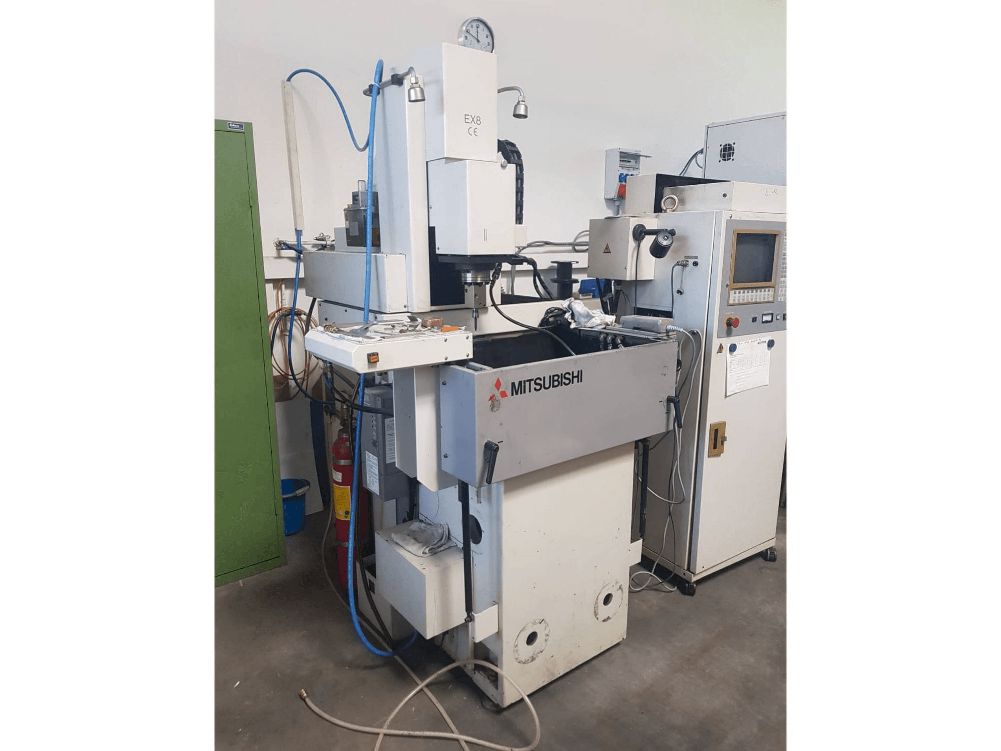 Front view of Mitsubishi EX 8 machine