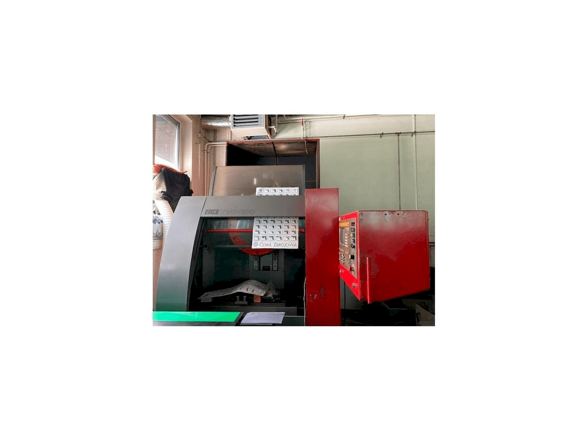 Front view of EMCO VMC 300 machine