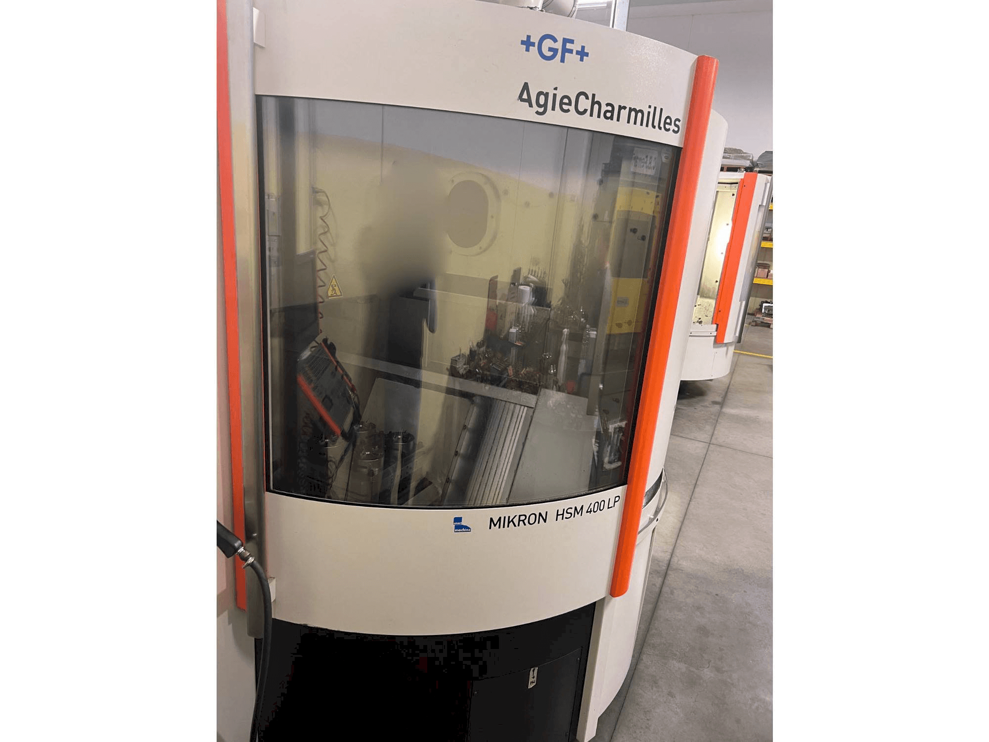 Front view of AgieCharmilles MIKRON HSM 400 LP machine